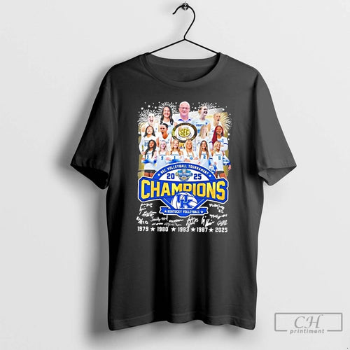 Classic 2025 Sec Volleyball Tournament Champions Kentucky Wildcats All Players Signatures