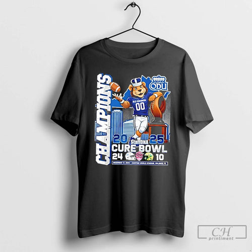 Classic 2025 Staffdna Cure Bowl Champions Old Dominion Monarchs Mascot