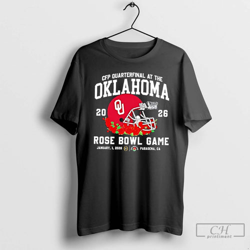 Classic 2026 Cfp Quarterfinal At The Oklahoma Sooners Rose Bowl Game Pasadena Ca T Shirts
