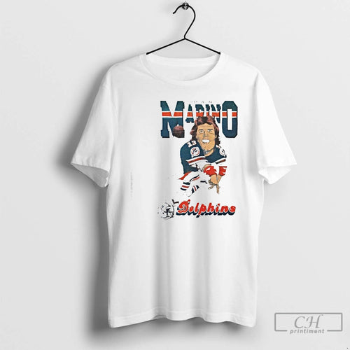 Classic 80s Miami Dolphins Dan Marino Caricature