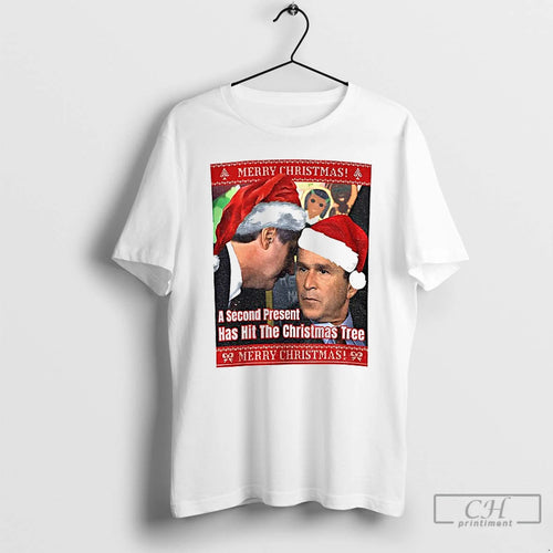 Classic A Second Present Has Hit The Tree 9 11 Twin Tower Joke Christmas