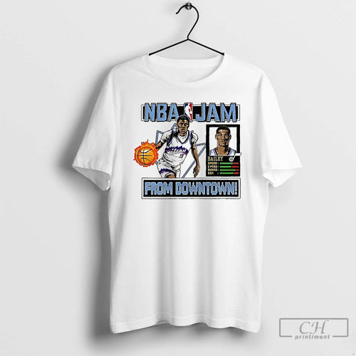Classic Ace Bailey Utah Jazz Nba Jam Form Downtown Classic Video Game T Shirts Sweater