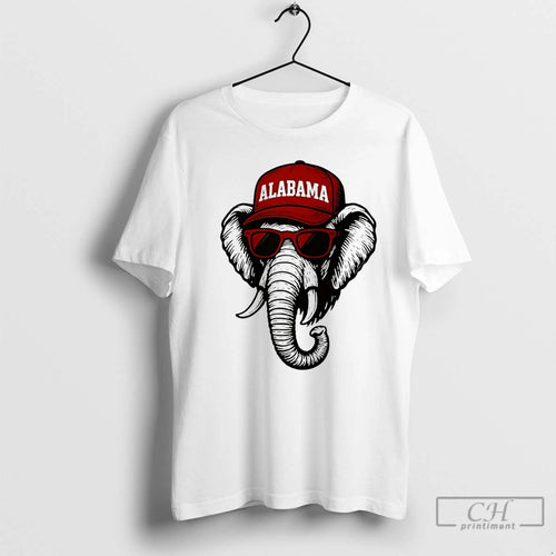 Classic Alabama Elephant With Glasses And Hat