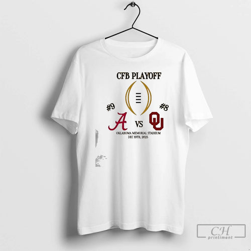Classic Alabama Vs Oklahoma Cfp Playoffs Oklahoma Memorial Stadium Dec 19th 2025 T Shirts Sweater