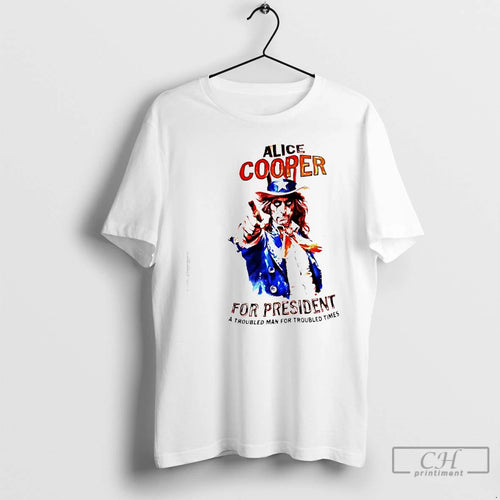 Classic Alice Cooper For President Whistle Stop Tour 2024 A Troubled Man For Troubles Times