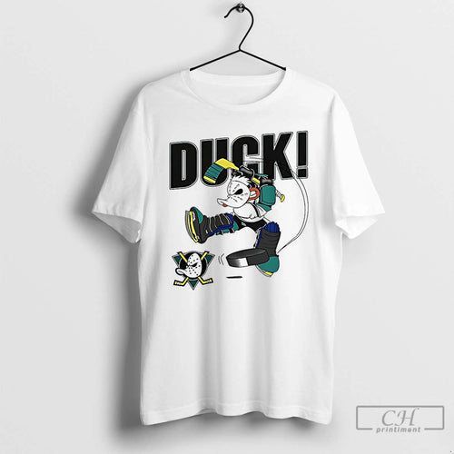Classic Anaheim Mighty Ducks Mascot Playing Hockey 90s