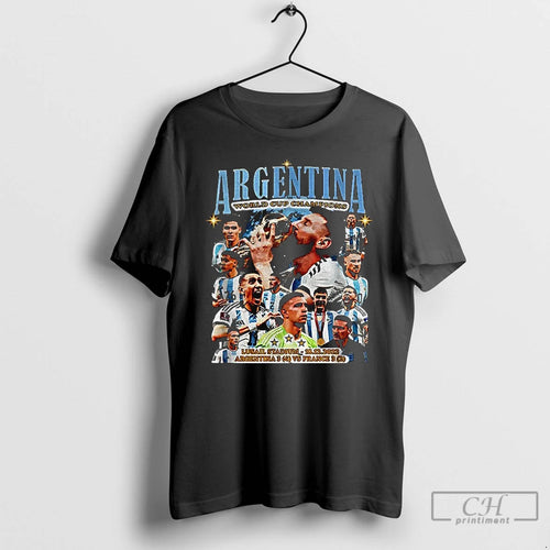 Classic Argentina World Cup Champs Lusail Stadium Argentina Vs France Graphic