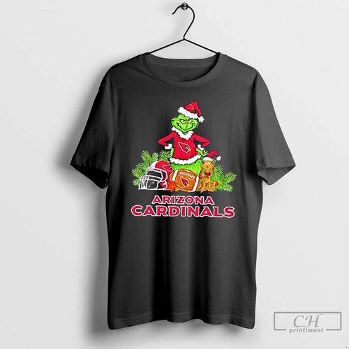 Classic Arizona Cardinals Football X Grinch Merry Christmas Graphic