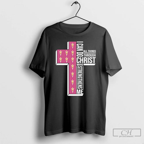 Classic Arizona State Sun Devils Cross I Can Do All Things Through Christ Who Strengthen