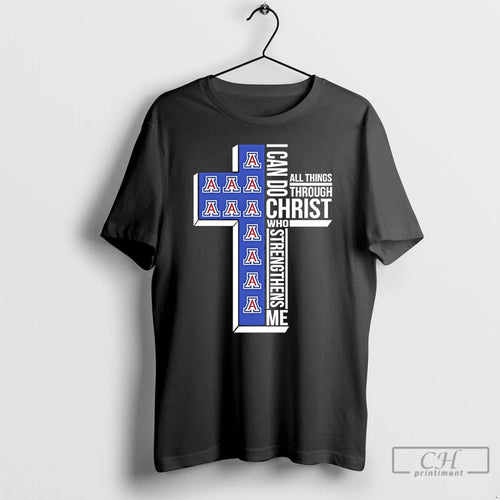 Classic Arizona Wildcats Cross I Can Do All Things Through Christ Who Strengthen Me