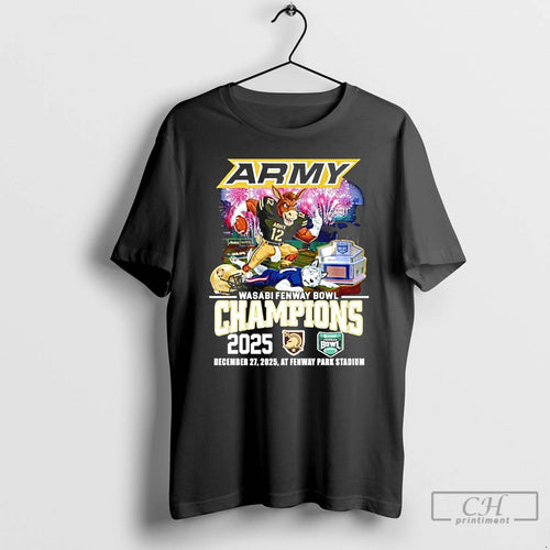 Classic Army Black Knights 2025 Wasabi Fenway Bowl Champions Mascot