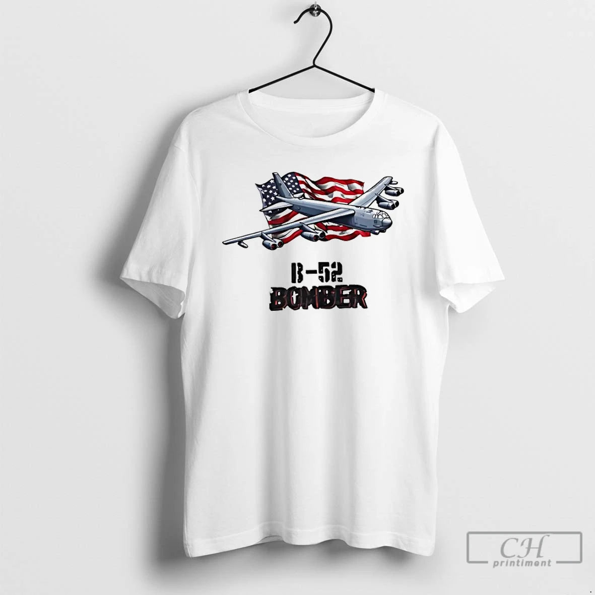 Classic B 52 Bomber Usa Flag