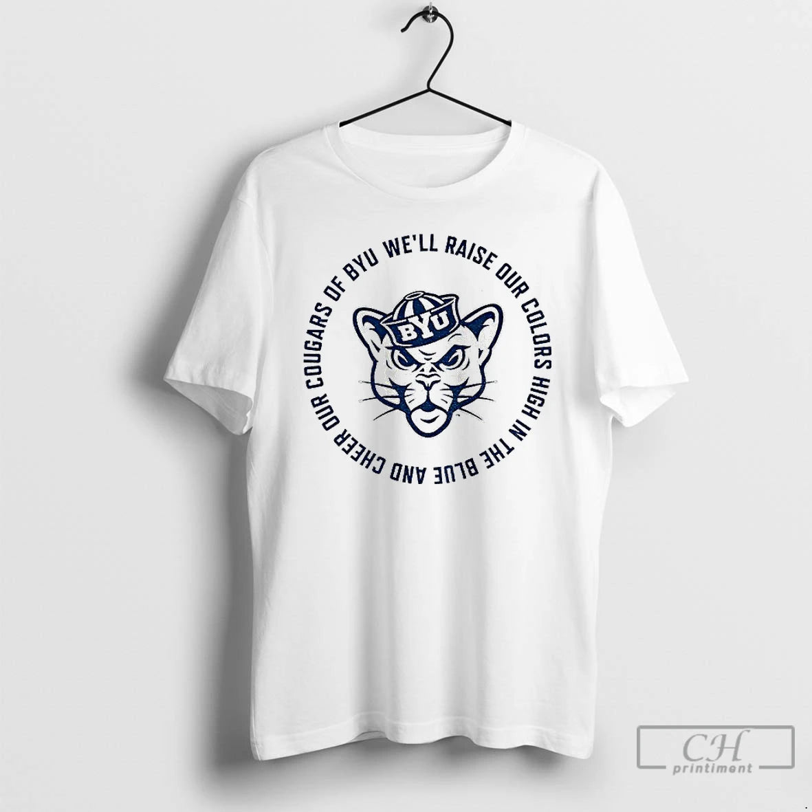 Classic Byu Cougars Basketball Fight Song Well Raise Our Colors High In The Blue And