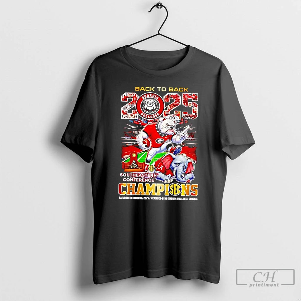 Classic Back To Back 2025 Georgia Bulldogs Southeastern Conference Champions