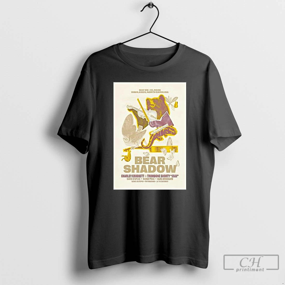 Classic Bear Shadow Festival Shows In Highlands Nc On May 29 31 2026 T Shirts