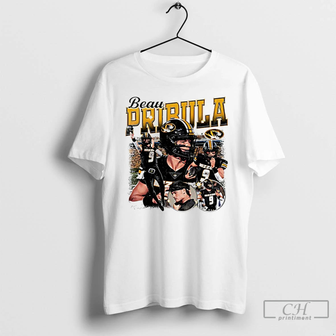 Classic Beau Pribula Mizzou Tigers Player Collage