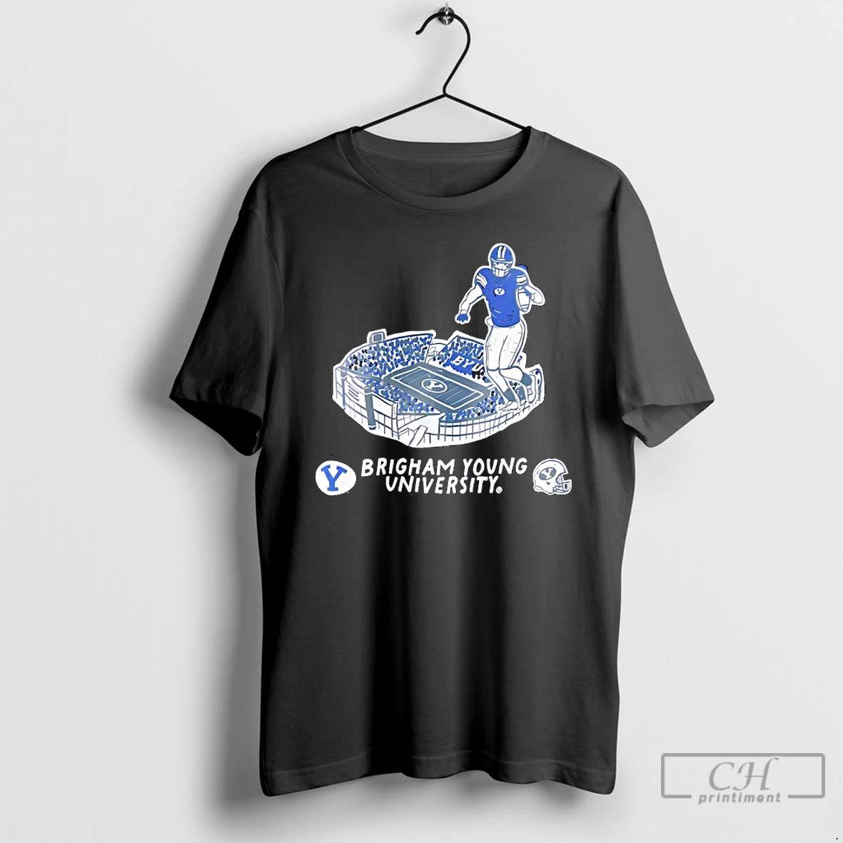 Classic Brigham Young University Byu Cougars Football Stadium And Helmet Est 1875 T Shirts Sweater