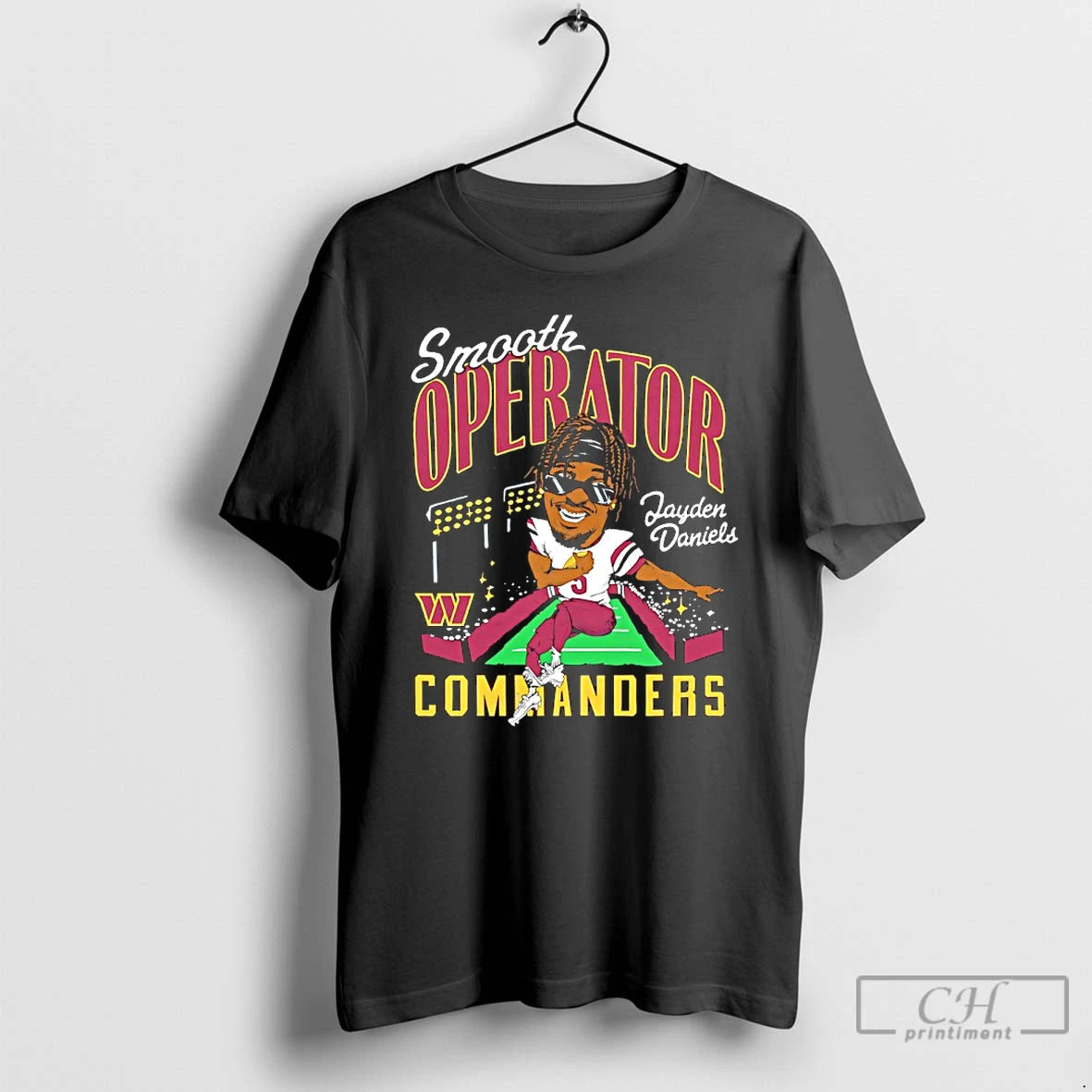 Classic Commanders Jayden Daniels Smooth Operator Player Caricature