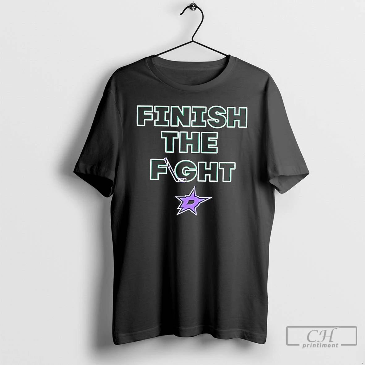 Classic Dallas Stars Hockey Finish The Fight