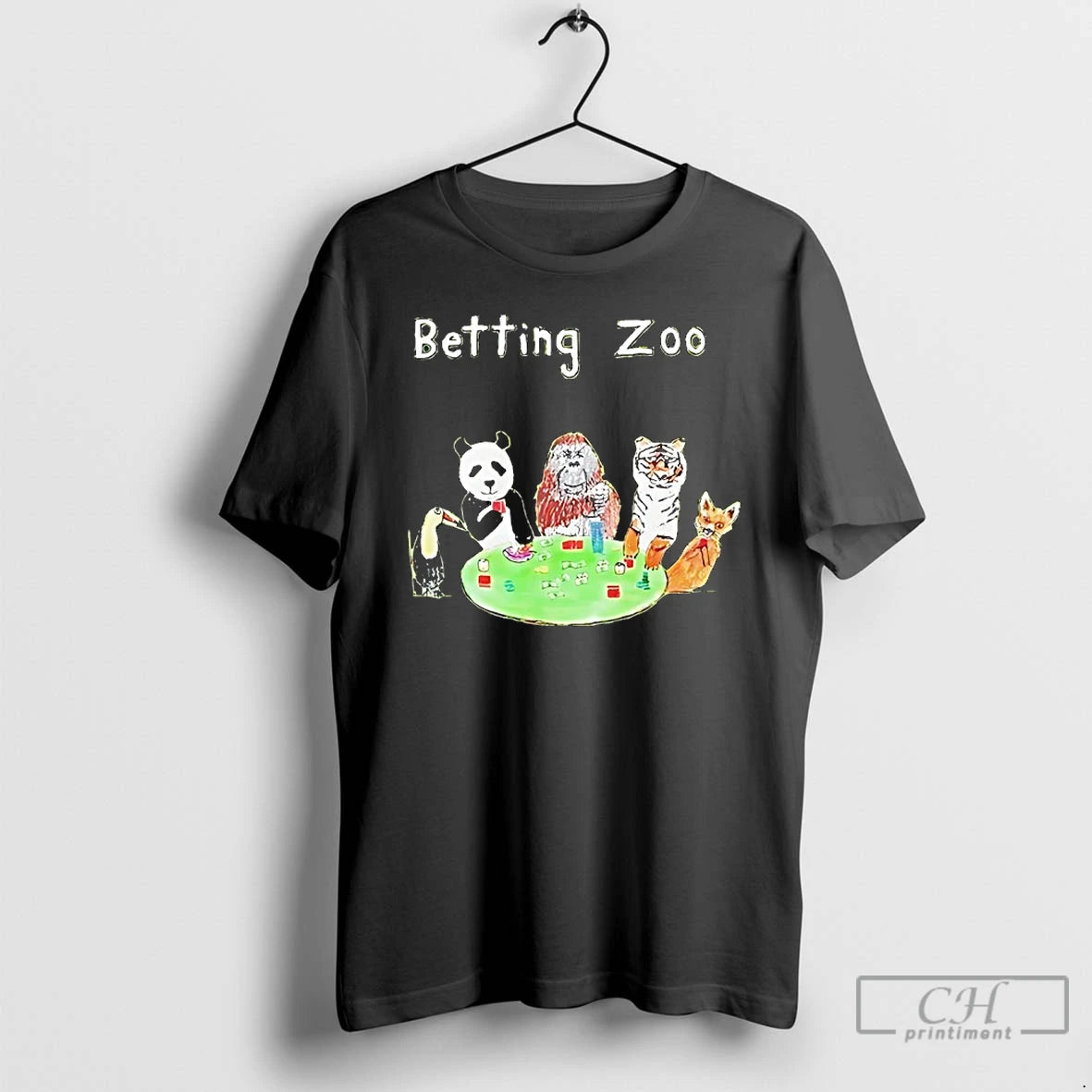 Classic Dave Portnoy Wearing Panda Gorilla Tiger And Fox Betting Zoo