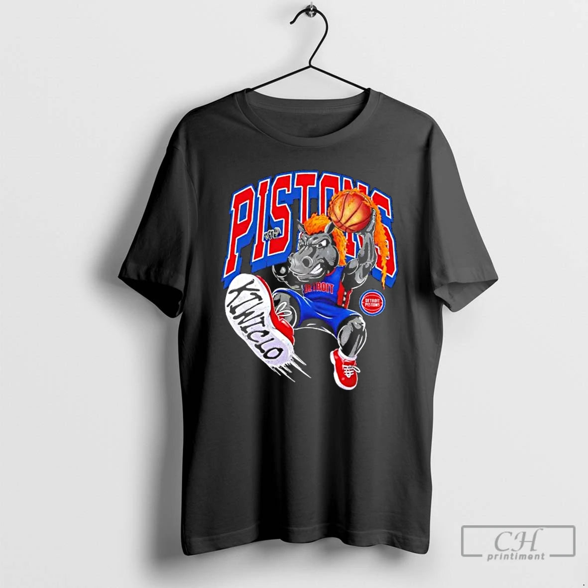 Classic Detroit Pistons Mascot Hooper Slam Basketball