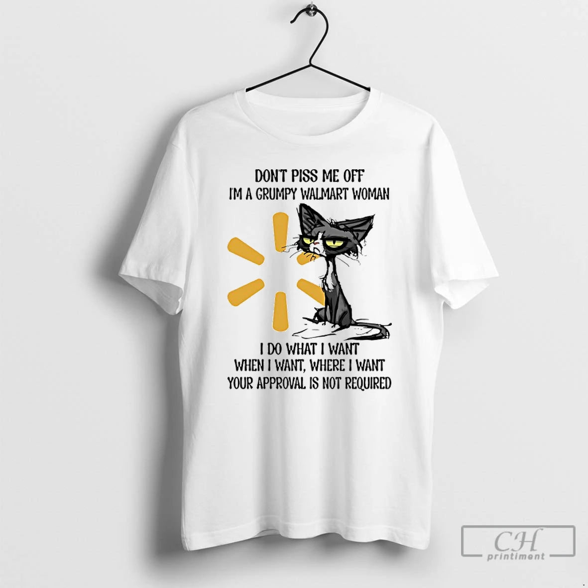 Classic Dont Piss Me Off Im A Grumpy Cat Walmart Woman