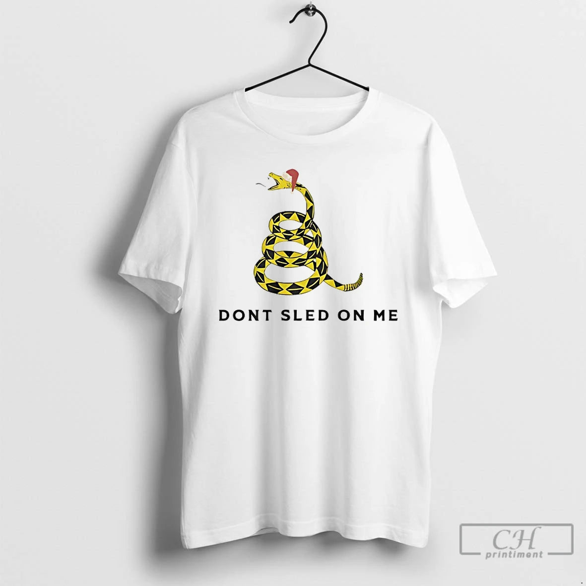 Classic Dont Sled On Me Funny Christmas Gadsden Flag