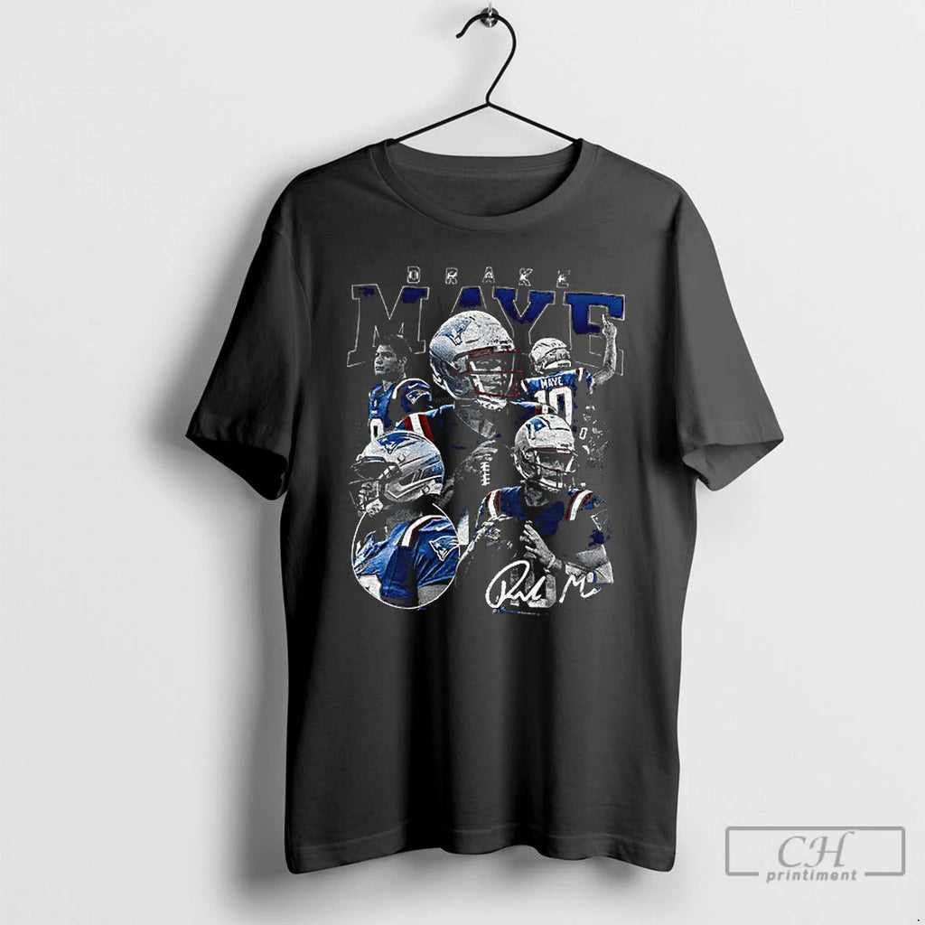 Classic Drake Maye Signature Unique Graphic