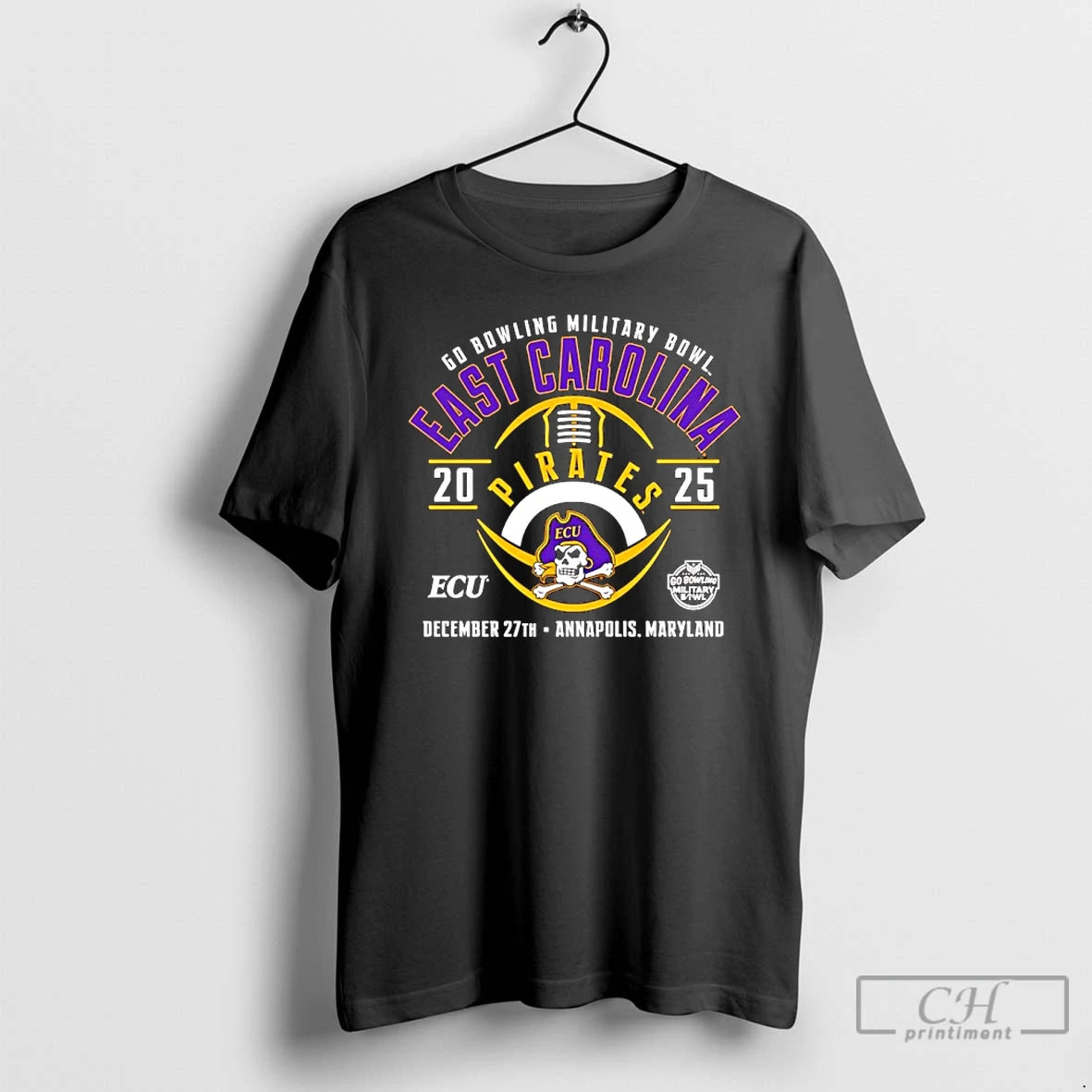 Classic East Carolina Pirates 2025 Go Bowling Military Bowl