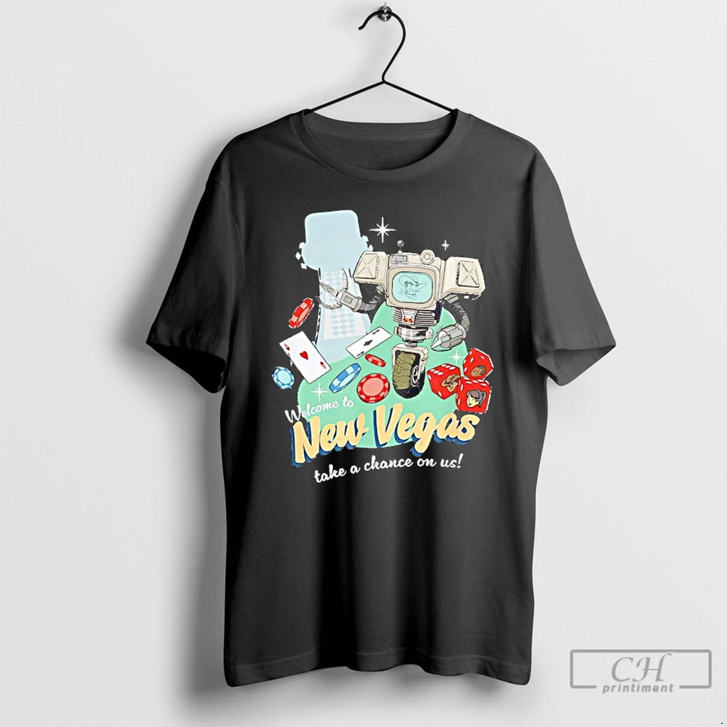 Classic Fallout Welcome To New Vegas Lucky 38 Take A Chance On Us T Shirts