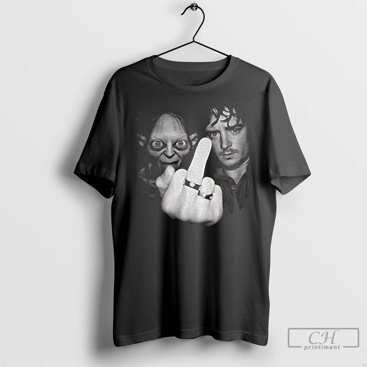 Classic Frodo Baggins Gollum Middle Finger Together Vintage