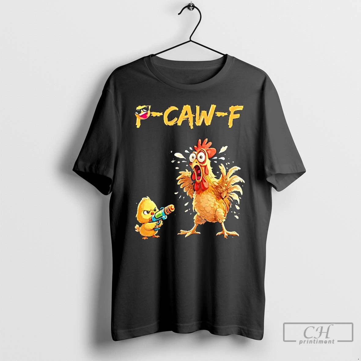 Classic Funny Rooster Caw F Chicken