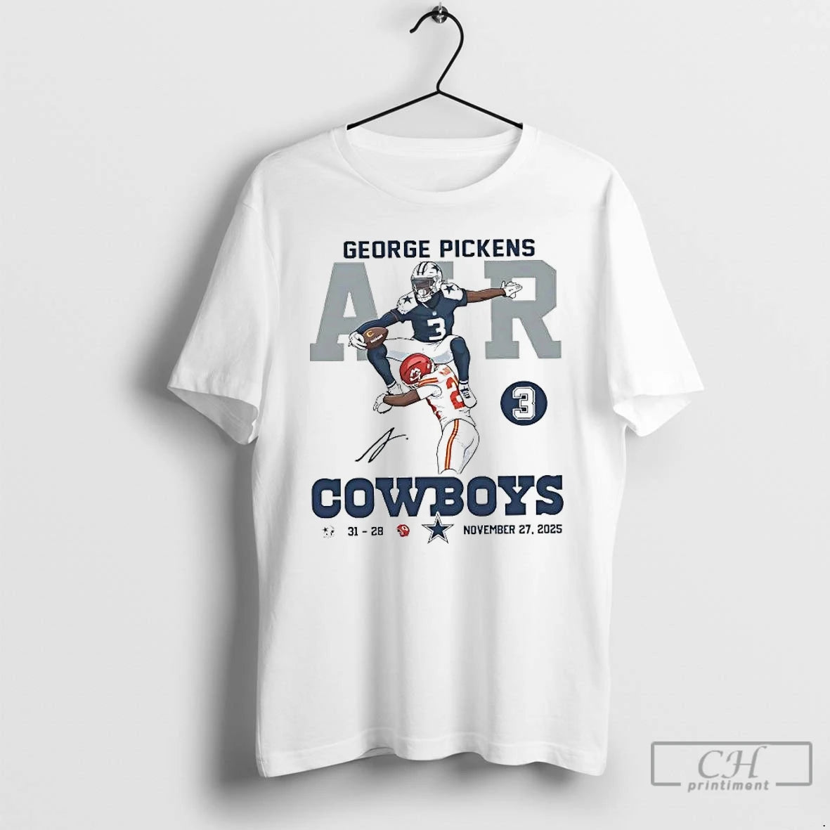 Classic George Pickens Air Hurdle Dallas Cowboys