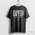 Classic Georgia Bulldogs Dawgs On Top 2025 Cfp Team Slogan