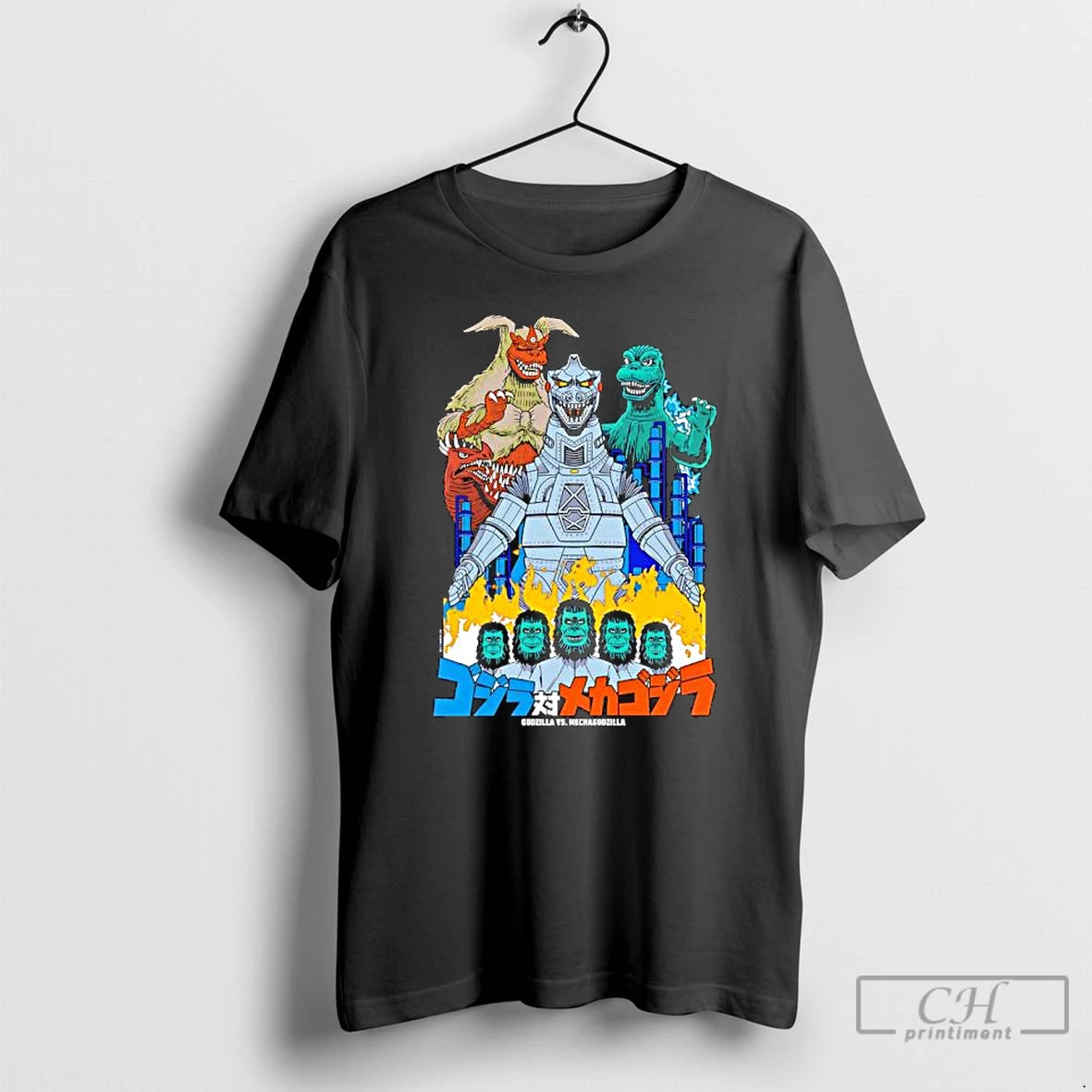 Classic Godzilla Vs Mechagodzilla 1974 Film 20th Anniversary Okinawan Monster God King Caesar T Shirts