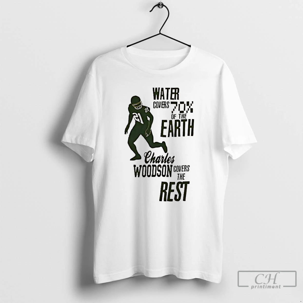 Classic Green Bay Packers Water Covers 70 Of The Earth Charles Woodson Covers The Rest