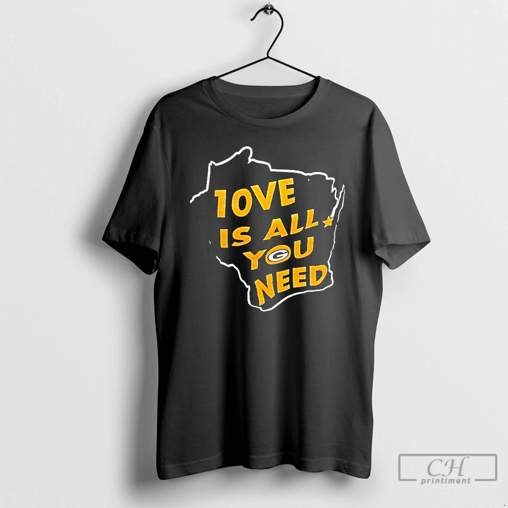 Classic Green Bay Packers Love Is All You Need
