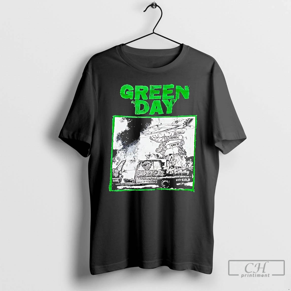 Classic Green Day Basket Case Graphic