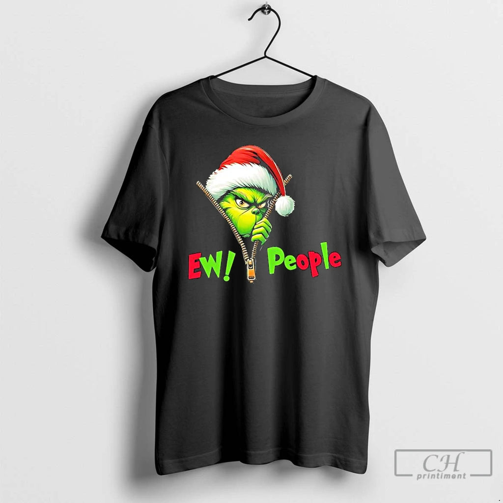 Classic Grinch Christmas Santa Hat Ew People