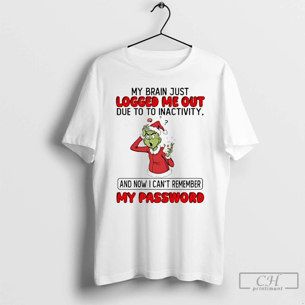Classic Grinch My Brain Just Logged Me Out Due To To Inactivity Christmas 2025