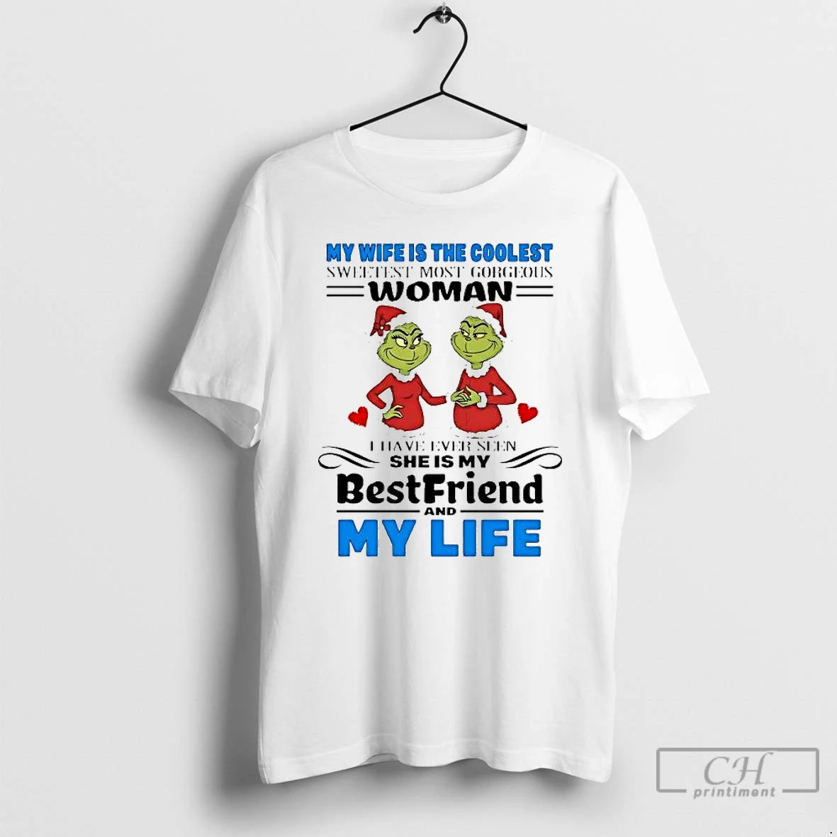 Classic Grinch My Wife Is The Coolest Sweetest Most Gorgedus Woman Christmas T Shirts Sweater