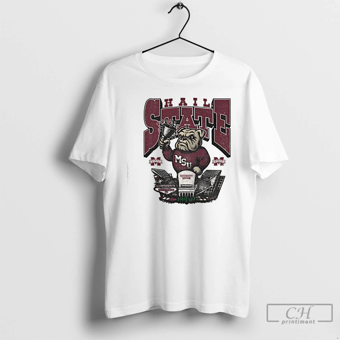 Classic Hail State Bulldog Stadium Mascot