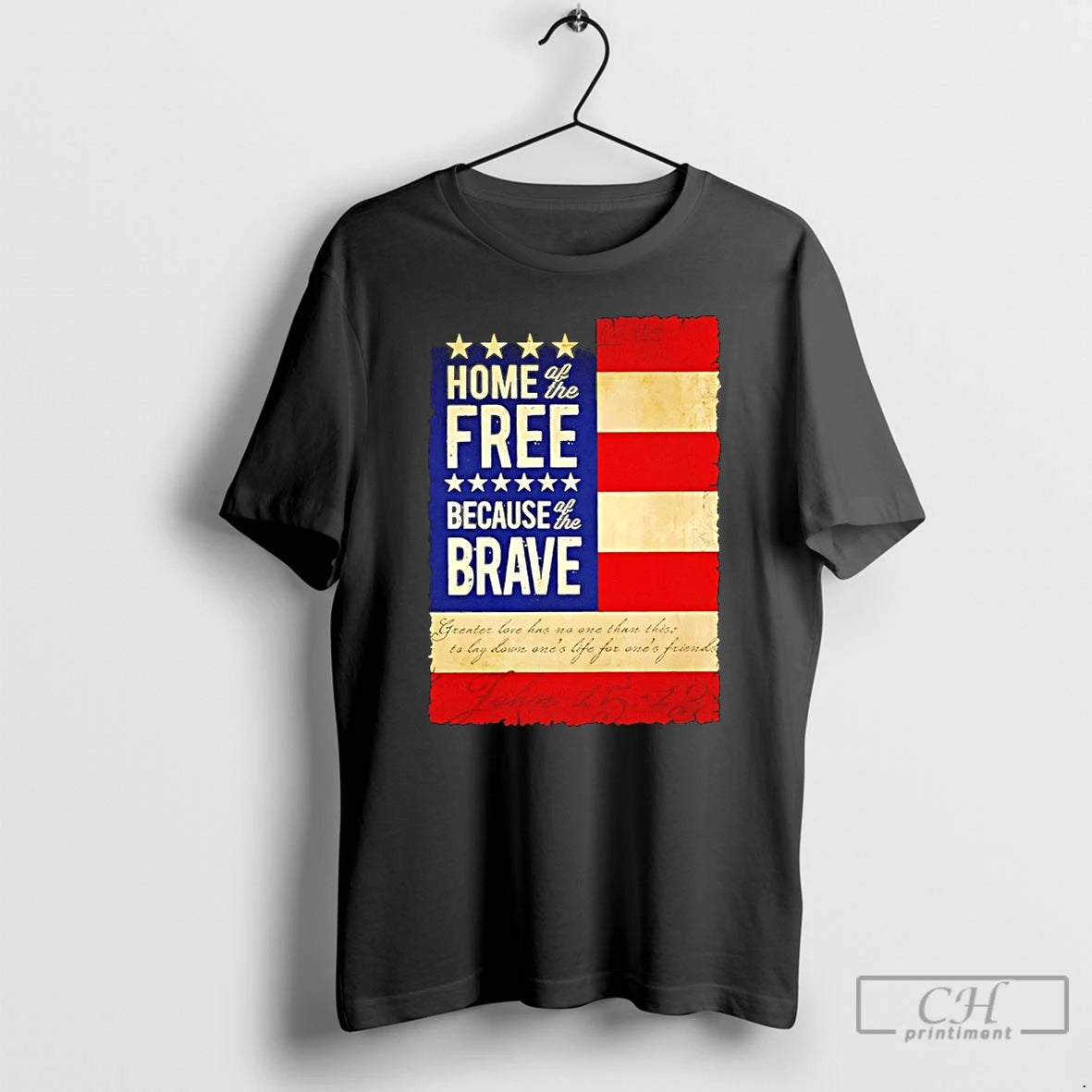 Classic Home The Free Because The Brave Usa Flag