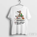 Classic Horse Christmas Nice Naughty My Sister Made Me Do It