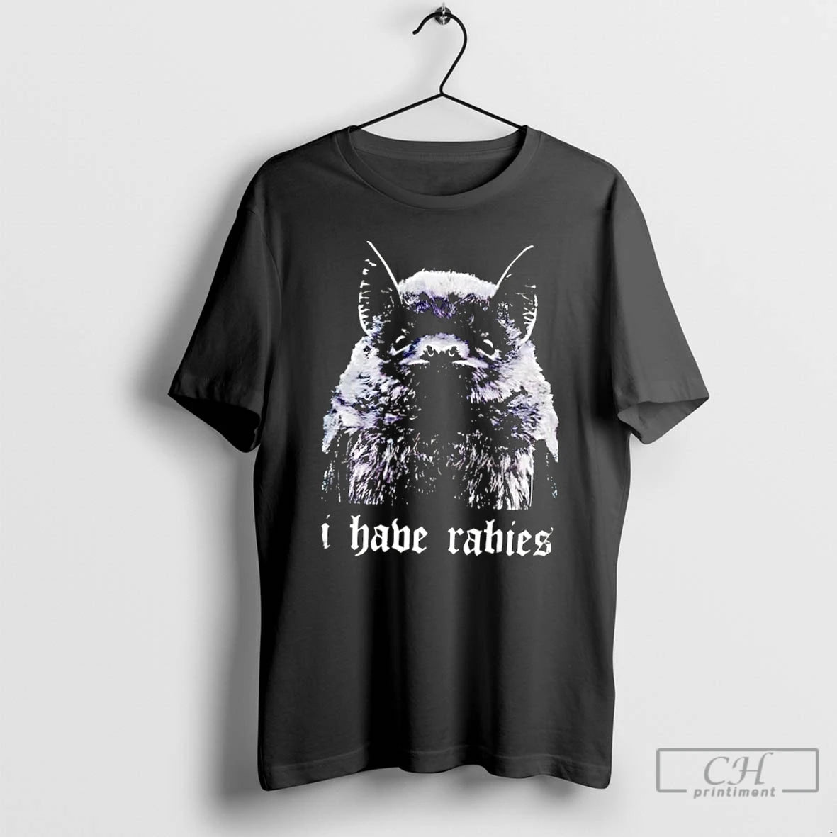 Classic I Have Rabies Bat Retro