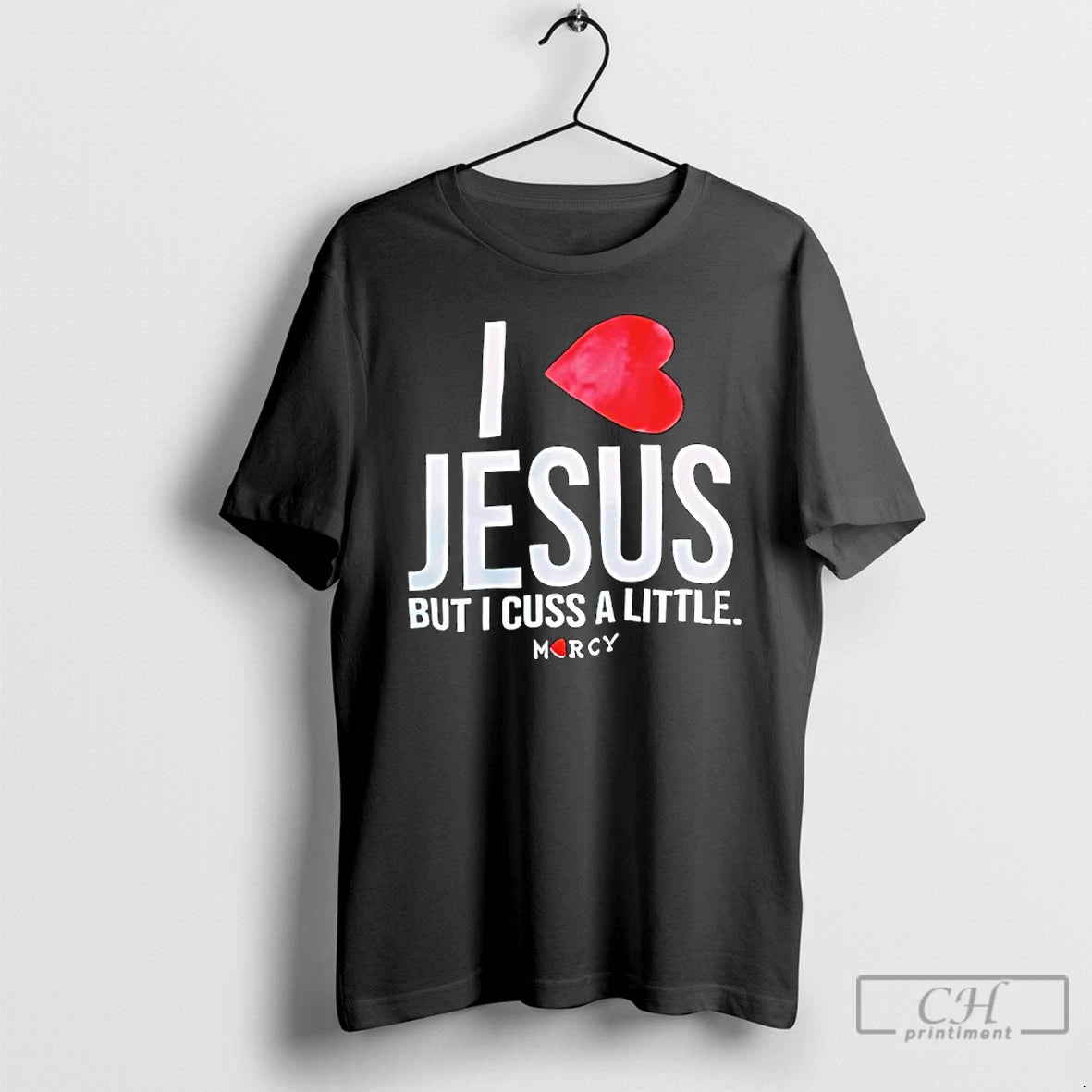 Classic I Love Jesus But I Cuss A Little Savior Christian Jesus Red Heart