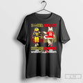 Classic Iowa Hawkeyes On Saturdays Vs Kansas City Chiefs On Sundays Mascot Skyline T Shirts