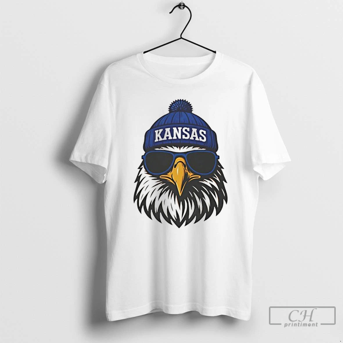 Classic Kansas Jayhawks Jayhawk With Hat And Glasses