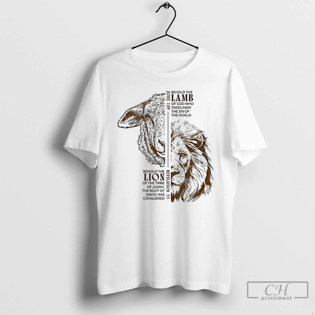Classic Lion And Lamb Of God Who Takes Away The Sin Of The World