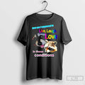 Classic Live Laugh Love Raccoon Rainbow Graphic